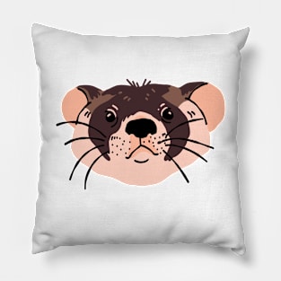 ferret lover, cute ferret, ferret pet, animals- black footed ferret Pillow