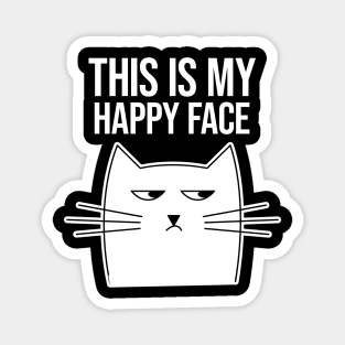 This is my happy face Cat Magnet