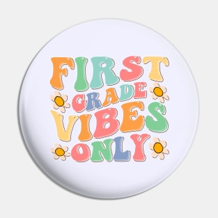 first grade vibes only groovy back to school Pin