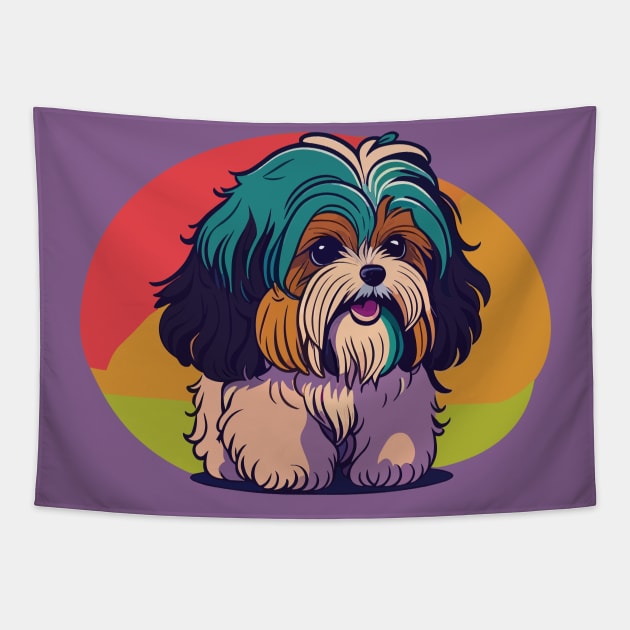 Havanese Portrait Tapestry by SpriteGuy95