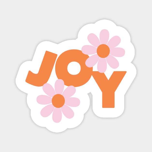 Joy (pink and red) Magnet by Elizabeth Olwen