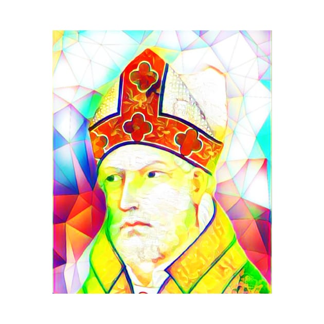 St. Augustine Colourful Portrait | St. Augustine Artwork 12 by JustLit