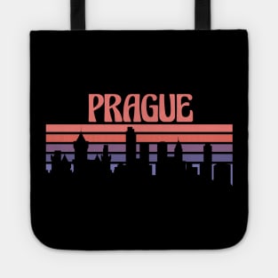 Prague City Skyline Sunset Tote