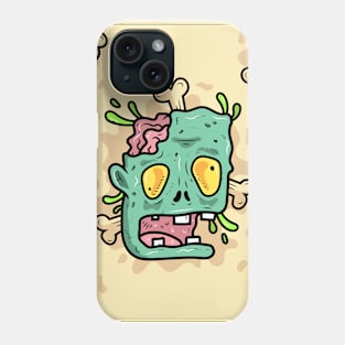 beige halloween zombie Phone Case