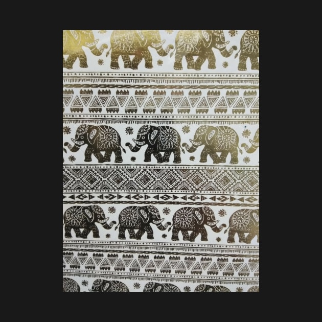 Elephants Patterned Print by CrazyCraftLady