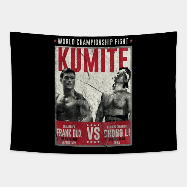 Bloodsport Championship Fight Tapestry by kilshamy