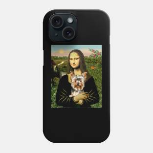 Mona Lisa and Her Yorkshire Terrier Phone Case