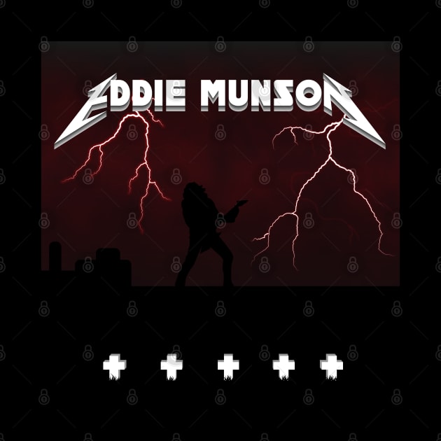 Eddie Munson Metallica Album art by Ahhhvocadoh