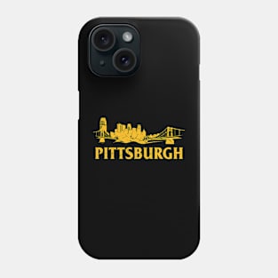 Pittsburgh Retro Skyline Bridge Vintage, Pittsburgh lovers Phone Case