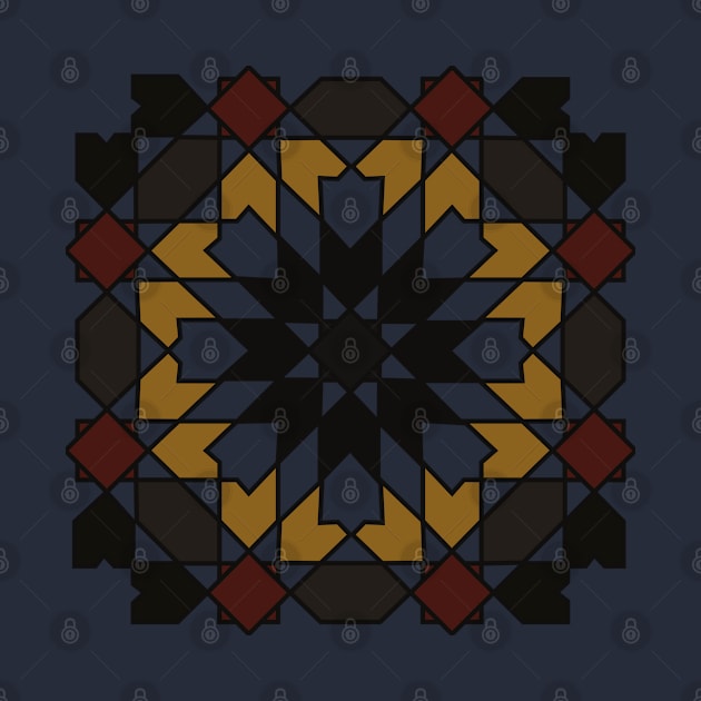 Traditional moroccan ceramic tiles pattern by Donut lover