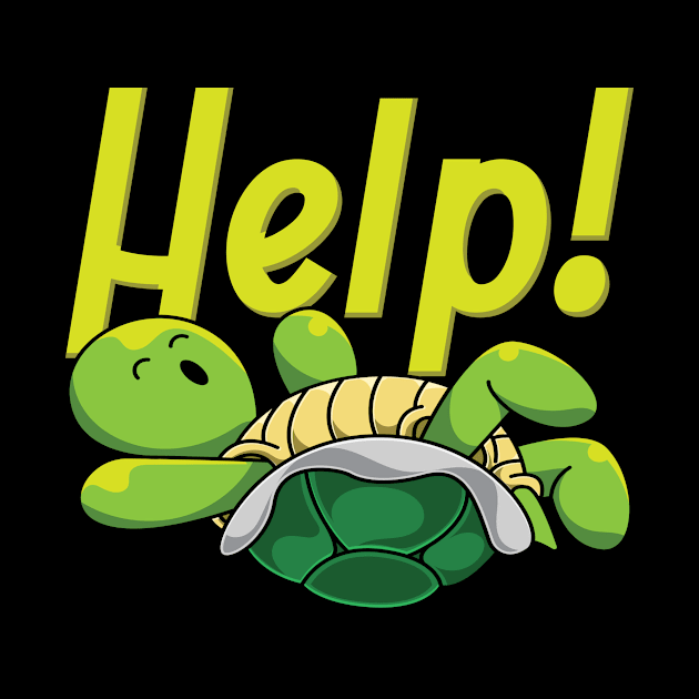 Turtle Help I Have Fallen Motive by Shirtjaeger