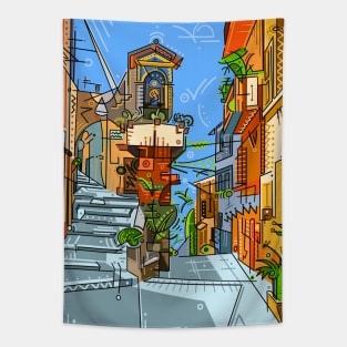 AbstrAct Italy View Tapestry