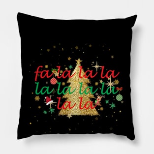 Fa la la la christmas Design Pillow