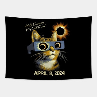 Hello Darkness My Old Friend Solar Eclipse April 08 2024 Tapestry