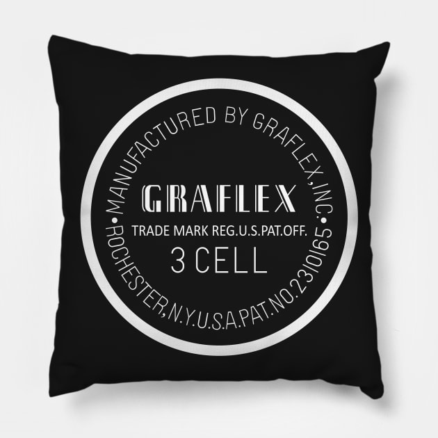 Graflex Inc. Pat. Number Shirt Version 3 Pillow by GraflexBank