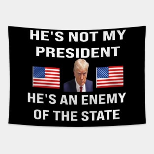 trump he's not my president he's an enemy of the state Tapestry