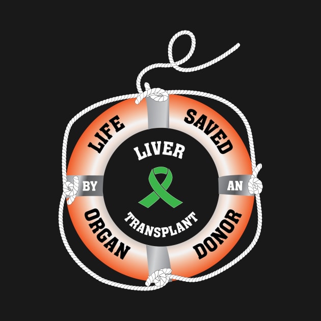 Life Saved by an Organ Donor Ring Buoy Liver by Wildey Design