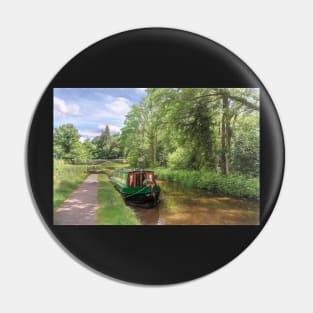 Narrowboat On The Brecon Canal Pin