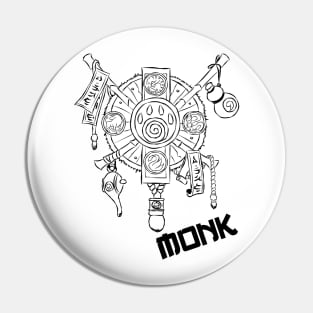 Monk Crest Pin