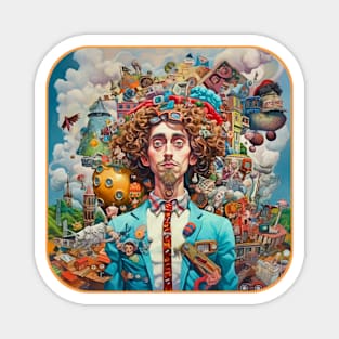 Men Graphic Design Fashion AI artwork Cool Imagination Magnet