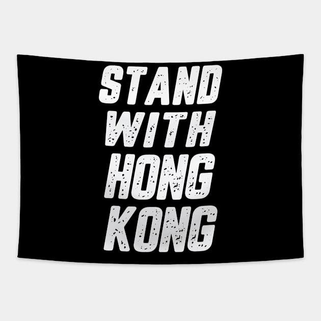 Stand With Hong Kong Tapestry by lateefo