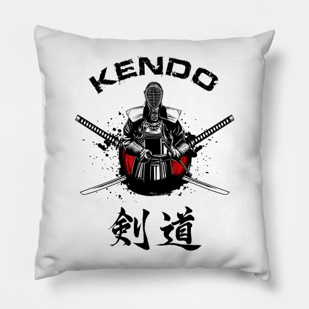 Kendo Warrior Pillow by juyodesign