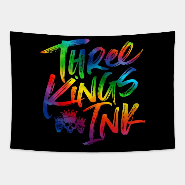 Three Kings Ink Pride Logo Tapestry by Kate Stacy