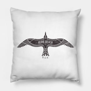 Kure Beach, NC Summertime Vacationing Bird Flight Pillow