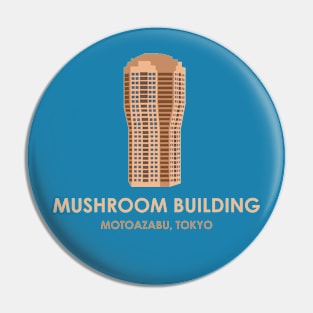 Mushroom Building Pin