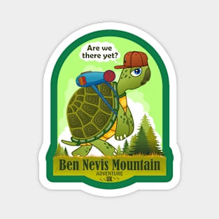 Funny Turtle, Ben Nevis Mountain, United Kingdom, Are We There Yet Magnet