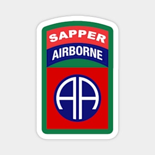 82 Airborne Sapper Tab - Side of Chest Magnet