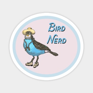 Bird Nerd - Bird Lover Design Magnet