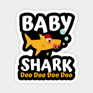 Baby Shark Premium Christmas Mommy Shark Daddy Shark Magnet