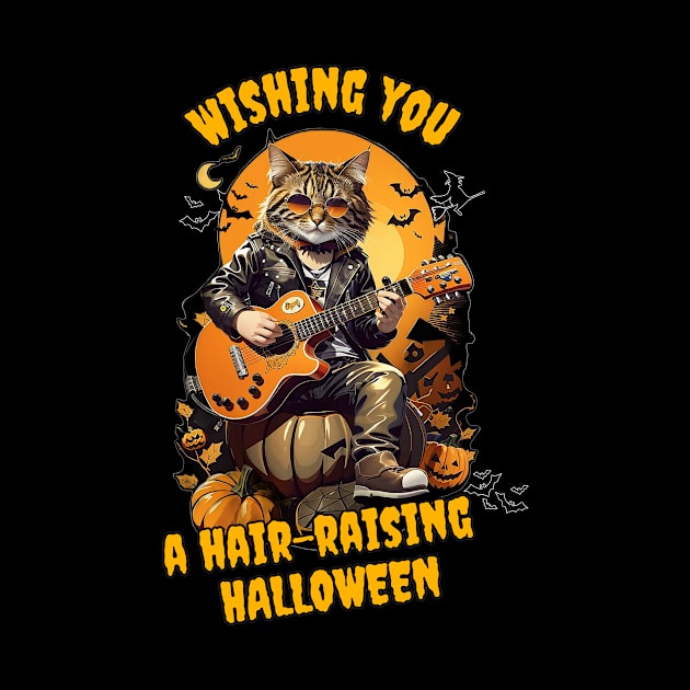 Halloween musician cat by MusicianCatsClub