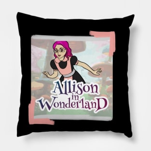 Allison in Wonderland Podcast Pillow