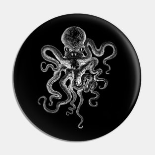 Sketchy stylized Octopus Pin