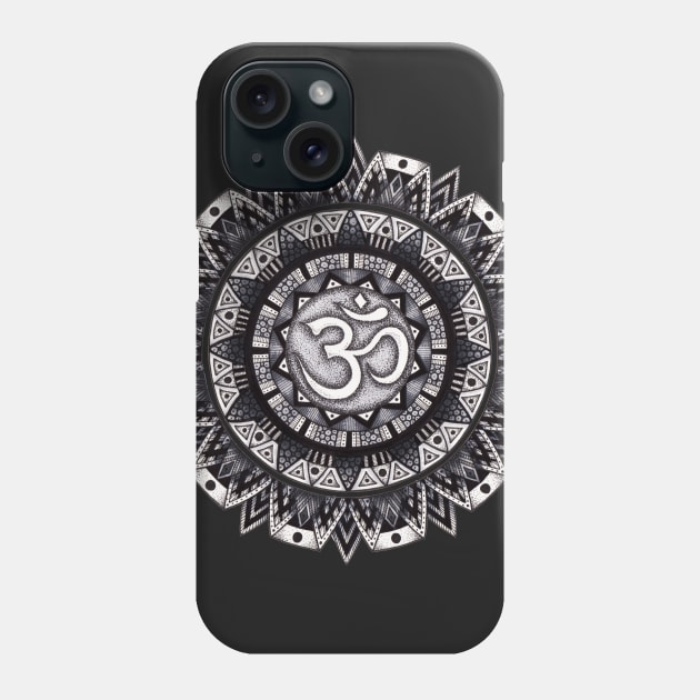 Om Mandala Phone Case by Litedawn