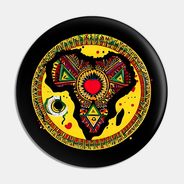 African shield Pin by Mr Eight