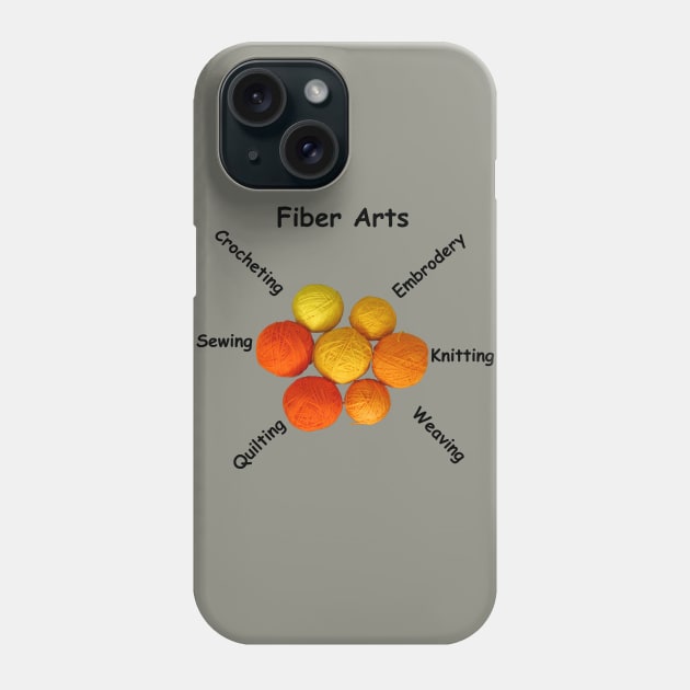 Fiber Arts Yarn Balls Phone Case by BKMuir