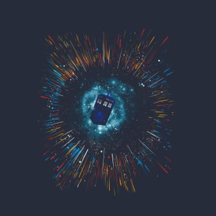 Blue box in space T-Shirt