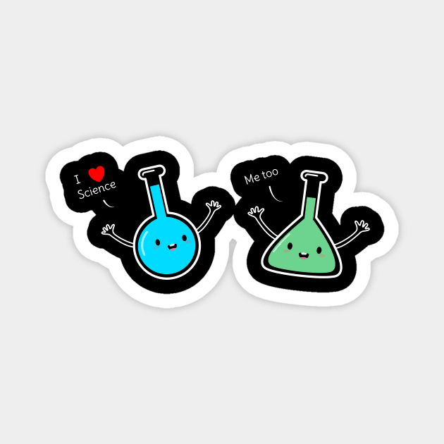 Funny Science & Chemistry T-Shirt Magnet by happinessinatee