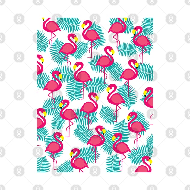 Flamingo Pattern by Gramoda