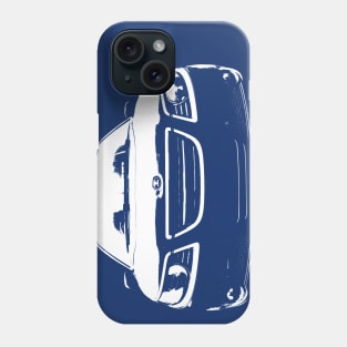 Saab 9-5 1st generation facelift classic car monoblock white Phone Case