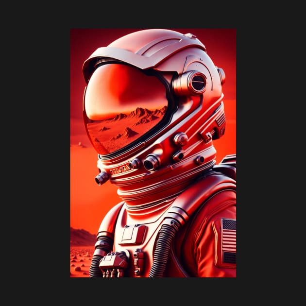 Mars Astronaut T Shirt by ThreadWarped