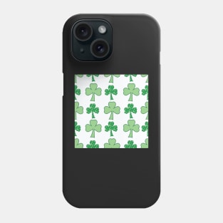 Whimsical Samrocks,Bright pattern filled Saint Patricks Day Phone Case