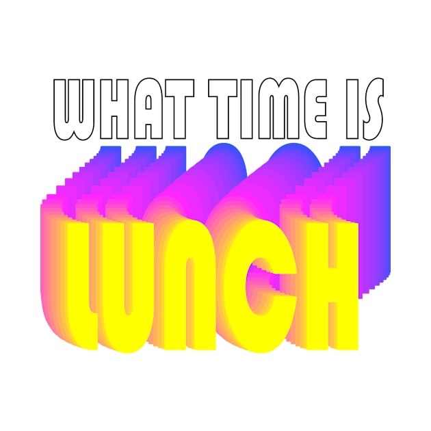 What time is lunch 3d. by Inari