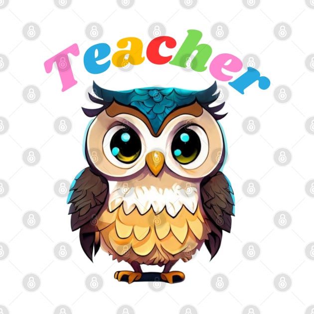 Teacher cartoon owl by Project Charlie