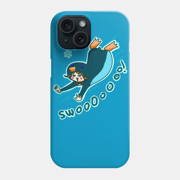 Penguin - Kigurumi Slacker Girl Phone Case by ShionS3