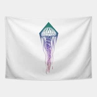 Jellyfish Gradient Design Tapestry