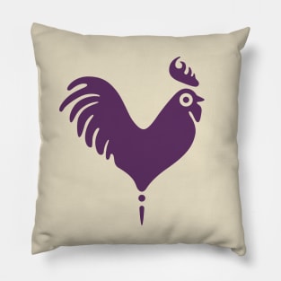 Heart Shaped Rooster Pillow